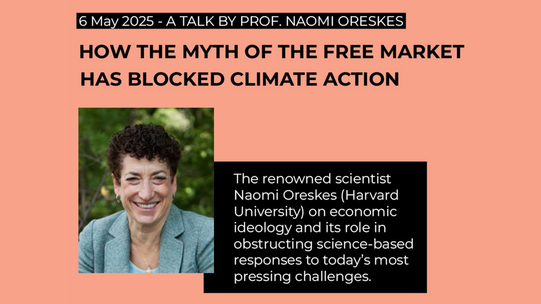Flyer speed2zero talk by prof naomi oreskes
