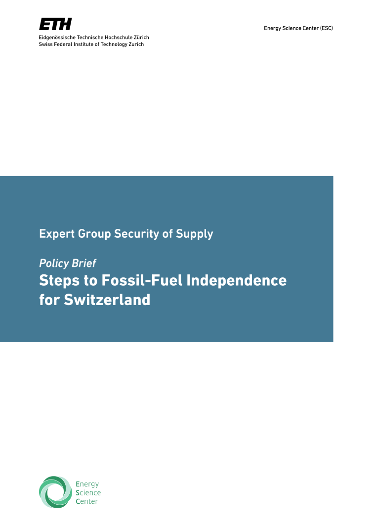 Policy Brief Steps to Fossil-Fuel Independence for Switzerland