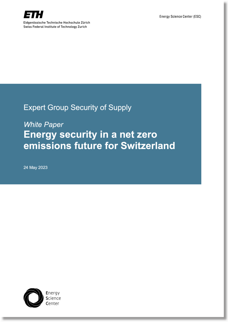 White Paper "Energy security in a net zero emissions future for Switzerland"