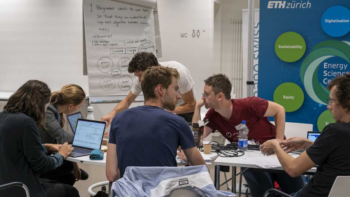 Enlarged view: The team working on the ESC challenge